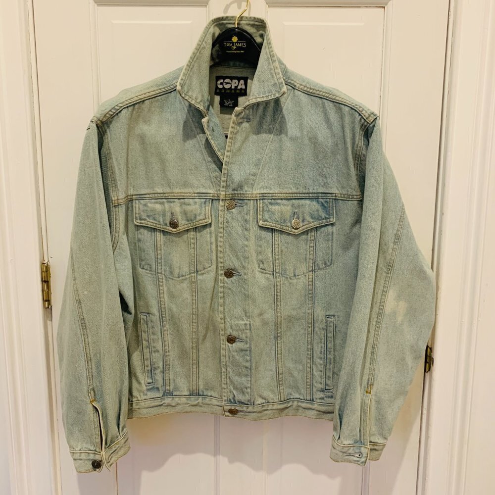 80s 90s Vintage Copa Banana GARFIELD Denim Jean Jacket Mens Large - Picture 4 of 16
